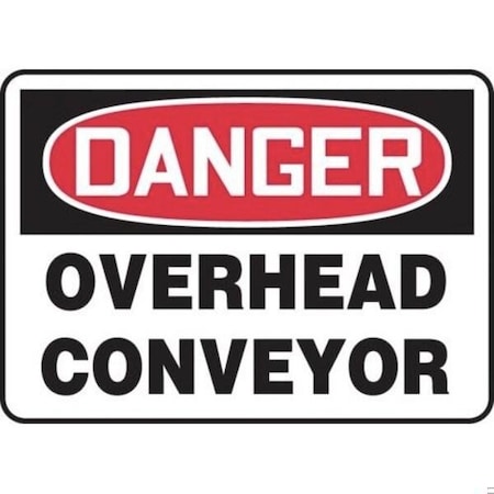 Accuform OSHA DANGER SAFETY SIGN OVERHEAD MEQM035XL MEQM035XL
